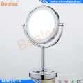 Desktop Stand Makeup Mirror Rotatable LED Mirror for Hotel Bathroom